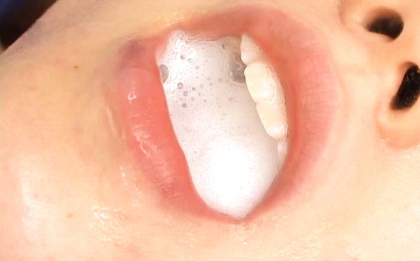 Bukkake Now Hirari Hanakawa mouthful of cum after sex in this bukkake video free spicy nude gallery